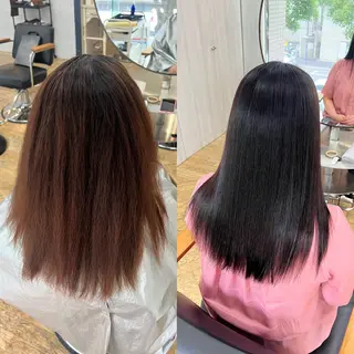 セミロング パーマ レイヤー/ボブ/ ミニボブ/AOIのヘアスタイル