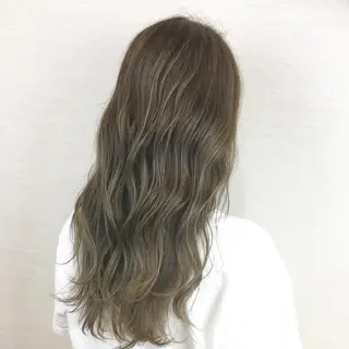 セミロング ブリーチなしダブル/ レイヤーカット 小棹のヘアスタイル