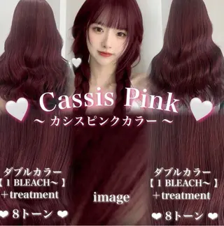 カラー girly❤︎暖色ヘ ア➰🎀HINANOのヘアスタイル
