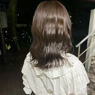 セミロング カラー 舟橋耀/ブリーチカラ ー/レイヤーカットのヘアスタイル