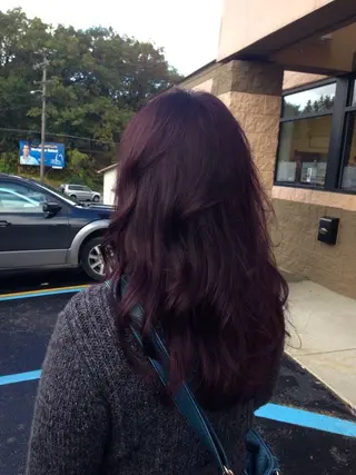 ロング カラー 🥀ワンホン風暖色 カラーRISA🥀のヘアスタイル