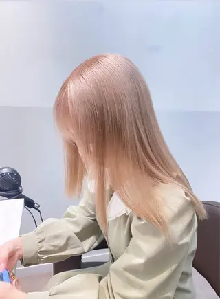 ミディアム カラー ヘアアレンジ メンズ SALOWIN所属・ハイトーン美容師 MASATOのヘアスタイル