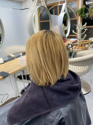 ショート カラー メンズ soi所属・ケアブリーチ/ツヤ髪 /ハイトーン/西村のヘアスタイル