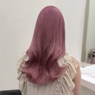 ロング カラー うる艶モテカラー💞 盛れるヘアメ👧🏻のヘアスタイル