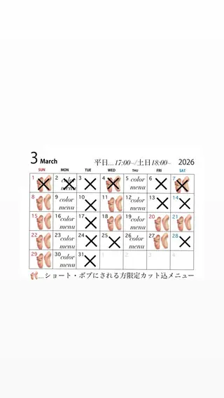 ショート カラー ヤマザキ アヤメ 女性カット募集中*゚のヘアスタイル