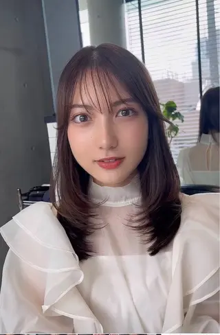 セミロング カラー 🌫️大人韓国ヘア 🌫️naoyaのヘアスタイル