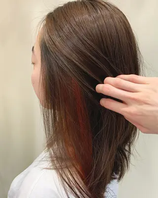 ミディアム カラー ヘッドスパ/栄 /久屋大通/岡戸のヘアスタイル