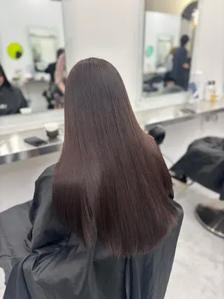 ロング カラー 韓国風暗髪ヘア🤍 🫧MIREIのヘアスタイル