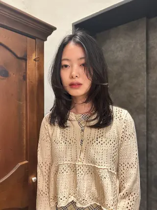 ミディアム カラー tete nico所属・似合わせ/ヘアカラー nanami🌸のヘアスタイル