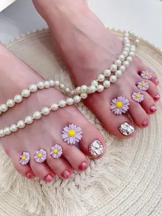 ネイル ネイルサロンAiri 長さ出し·シンプルのネイルデザイン