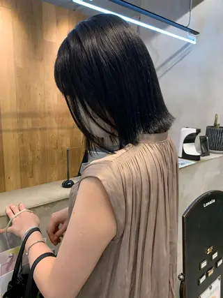 ミディアム カラー REINA☁️透明感 カラー/ぷつっと♡のヘアスタイル