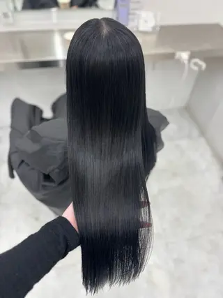 ロング カラー 韓国風暗髪ヘア🤍 🫧MIREIのヘアスタイル