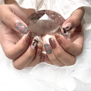 ネイル beauty salon  POISSON所属・SAYUKI/韓国 /ワンホン/キラキラのネイルデザイン