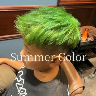 カラー メンズ キッズ 個性派/ハイトーン ✨✨　稲吉菜々美のヘアスタイル