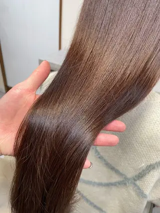 セミロング カラー 韓国風パーマ/ヘア セット/店長みづきのヘアスタイル