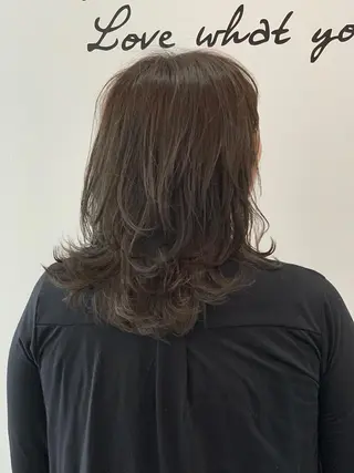 ミディアム カラー 中村 優太のヘアスタイル