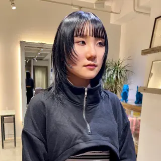 ミディアム 【ロングウルフカット 姫カット】伊藤裕哉のヘアスタイル