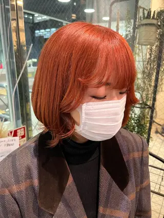 ショート カラー 💖デザインカラー/ タダ ハナカ💖のヘアスタイル