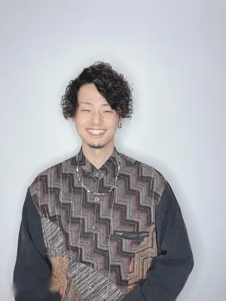 ミディアム パーマ メンズ ❣️モードケイズ塚口 和田一将のヘアスタイル