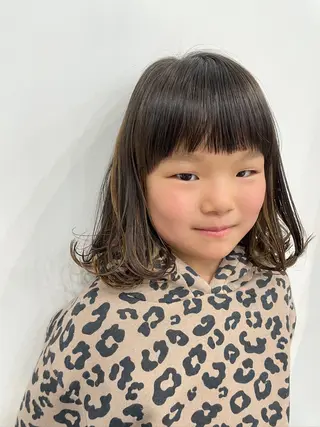 ミディアム キッズ 北山／ボブ／レイヤー /maru☺︎のヘアスタイル