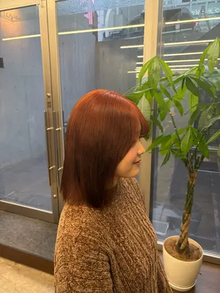 セミロング 暖色/ブリーチカラー 希空🪽🤎のヘアスタイル