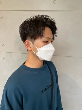 ショート パーマ メンズ メンズヘア特化 崎田 成人のヘアスタイル
