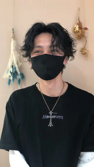 パーマ メンズ 松永 梨央のヘアスタイル