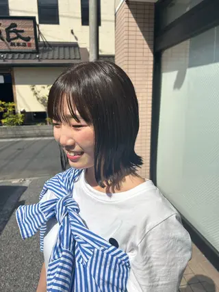 ミディアム 🫧顔周りカット 🫧樫村優香のヘアスタイル