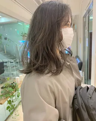 セミロング カラー ヘアアレンジ 🌿ショート🌿 パーマ🌿淳平のヘアスタイル