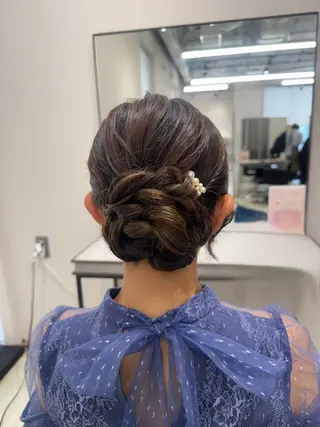 ヘアアレンジ 透明感カラー✨艶髪 制作🌱山根あゆみのヘアスタイル