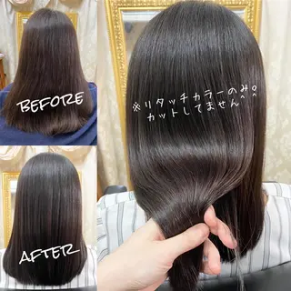 セミロング カラー GOLD BLACK所属・究極の艶髪！ 艶神！大矢祥央のヘアスタイル