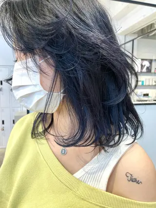 ミディアム カラー 🇰🇷カルマパーマ kaito🇰🇷のヘアスタイル