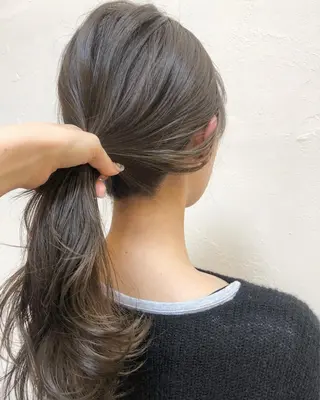 セミロング カラー luve heart's And Be minamisemba所属・脇坂 佳世の眉毛・アイブロウイメージ