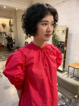 ミディアム パーマ 【takk】 ナカヤママサヨシのヘアスタイル