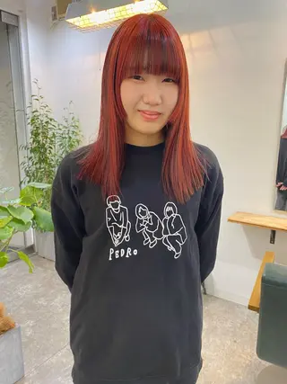 ミディアム カラー 森貴裕/ベージュ/ パーマ/オリーブのヘアスタイル