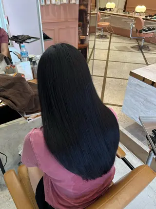 ロング カラー 🦋韓国ヘア💙 RUNAのヘアスタイル