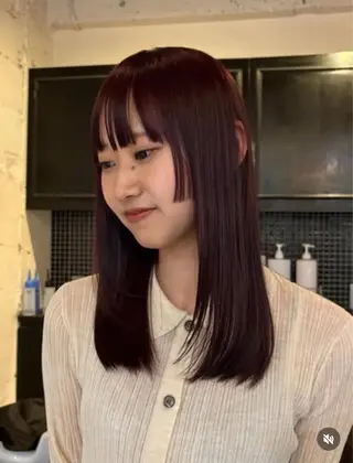 ミディアム レディースカット🎀 NANAHAのヘアスタイル