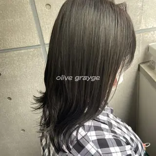 セミロング カラー パーマ ヘアアレンジ メンズ キッズ ネイル マツエク・マツパ 横浜Bob美容師🤎 ERINAのヘアスタイル