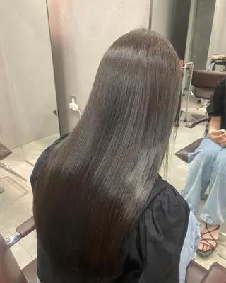 ロング カラー 髪質改善&トリートメント over hair所沢店所属・韓国風/レイヤー/ 𝑵𝒂𝒏𝒂🩶のヘアスタイル