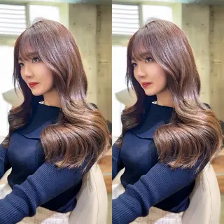 ロング カラー 韓国ヘア/髪質改善 TAKAHIROのヘアスタイル