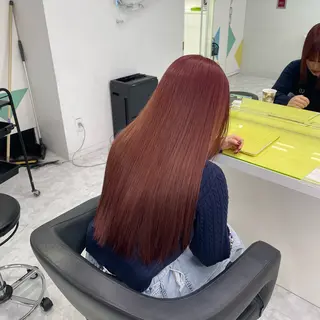 ロング カラー 中韓レイヤー/ ブラウン🤎はやとのヘアスタイル