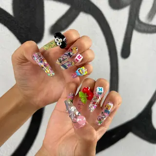 ロング ⛓Miyu ⛓のネイルデザイン