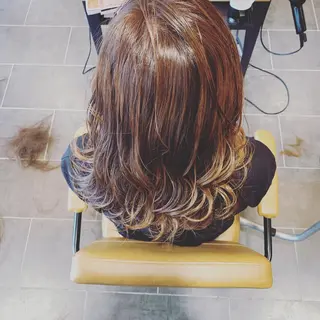 ミディアム ému エミュ　hair &spa所属・近藤 みゅうまのヘアスタイル