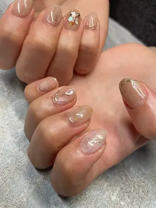 ロング カラー ヘアアレンジ キッズ ネイル マツエク・マツパ 福田 加奈のネイルデザイン