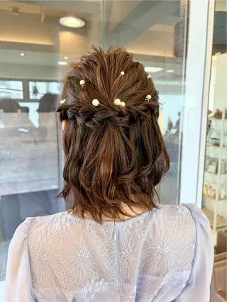 ミディアム 鎌倉/アレンジ/暗髪 /髪質改善/ ユキミのヘアスタイル