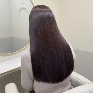 ロング カラー ichica🤍 暗艶カラー/縮毛矯正のヘアスタイル