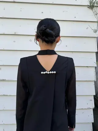 セミロング ヘアアレンジ mina 🌷のヘアスタイル