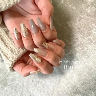 ロング Riu*n -private-のネイルデザイン