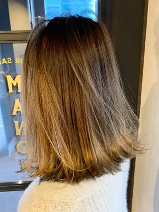 ミディアム カラー メンズヘア/レイヤー /ボブ山内春輝のヘアスタイル