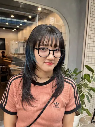 セミロング カラー dogstar小林諒 レイヤー/パーマのヘアスタイル